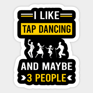 3 People Tap Dance Dancing Sticker
